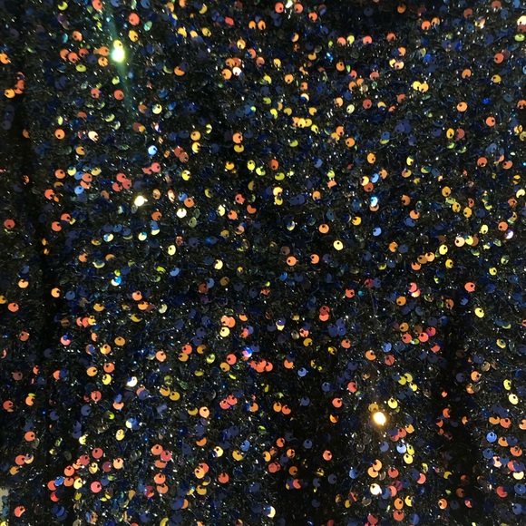 Sugarlips - Jupiter one shoulder peplum sequin top - worn only once! X small - Picture 6 of 16